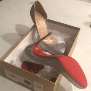 Christian Louboutin Helmour 100 glitter mini shoes
